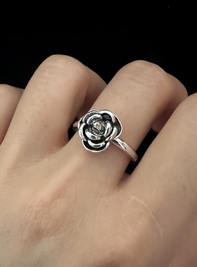 防身小暗器玫瑰花戒指女生随身