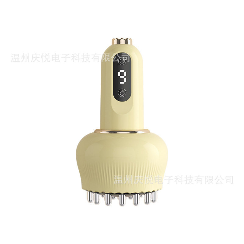 智能充电刮痧仪家用电动全身通用经络刷淋巴疏通加热拔罐按摩神器