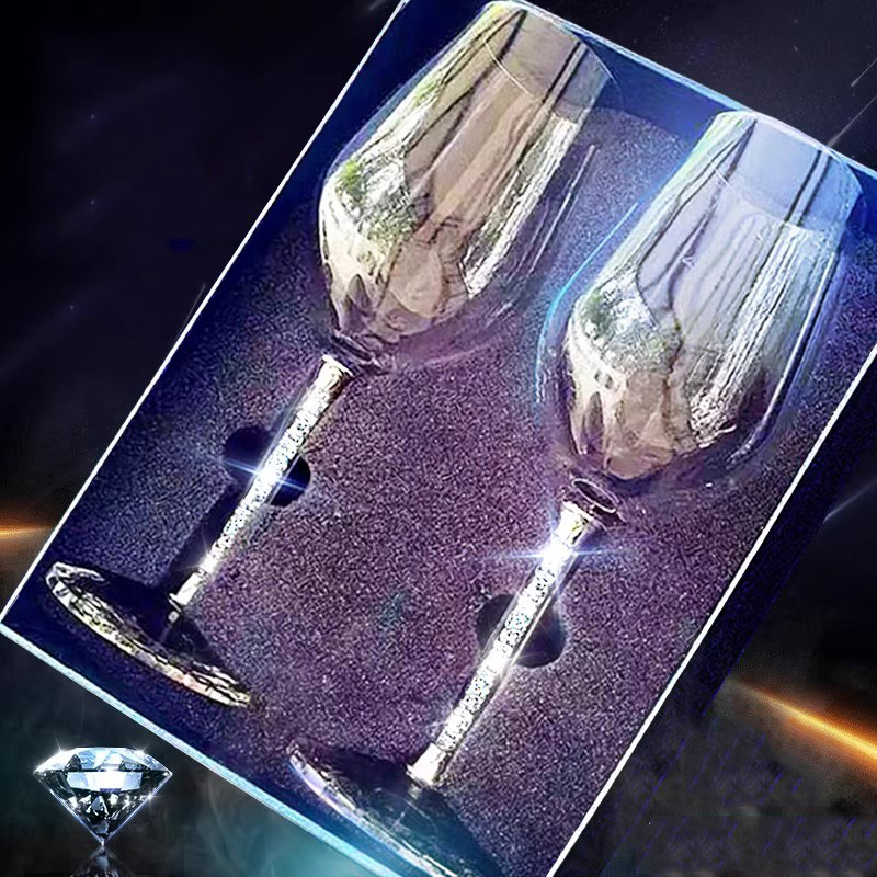 法国无铅水晶玻璃红酒杯醒酒器家用创意高脚葡萄酒杯一对礼盒套装