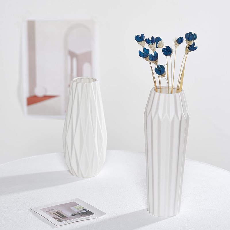 陶瓷干花花瓶家居摆件水培餐桌客厅装饰客栈红陶绿植复古风格花盆