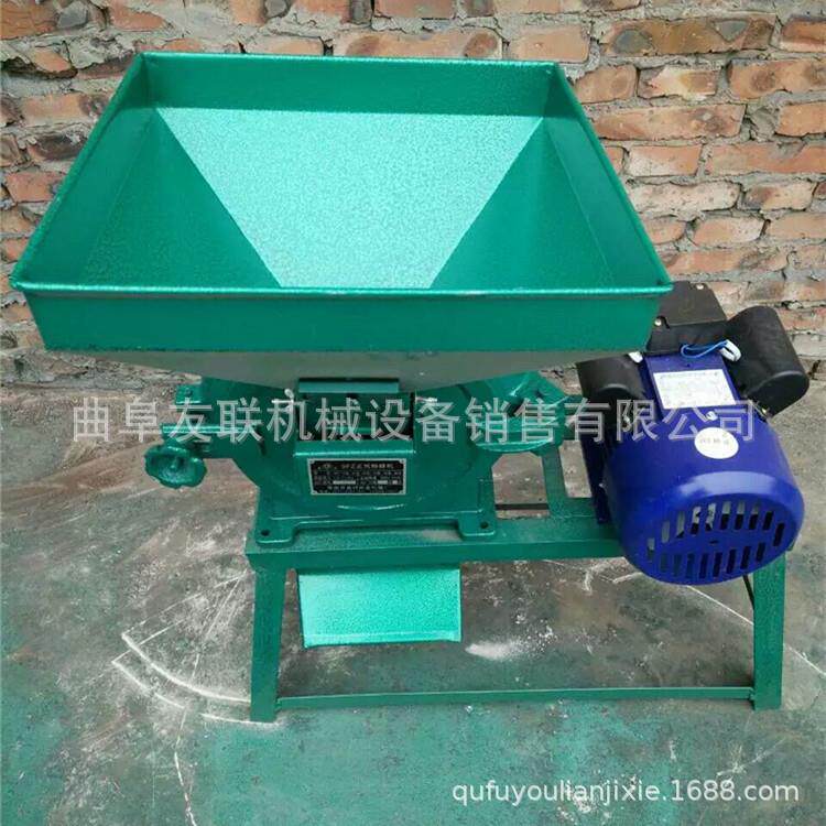 新型大产量齿爪粉碎磨面机 电动佐料磨粉机 不出麸皮齿盘磨面机67