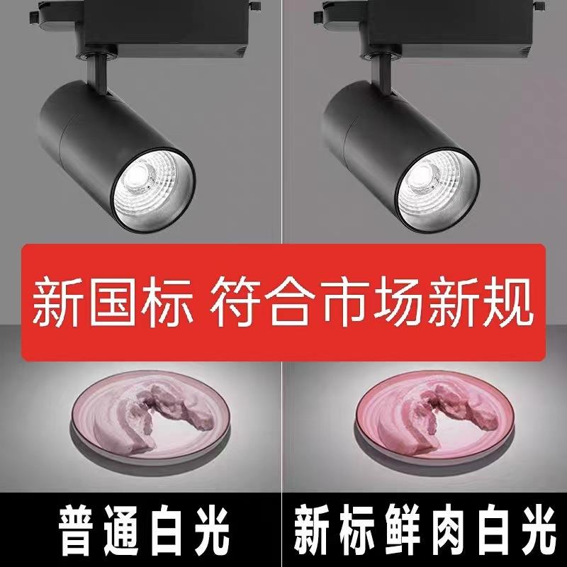 LED生鲜射灯新国标超市射灯轨道灯 水果店蔬菜海鲜猪肉熟食灯光