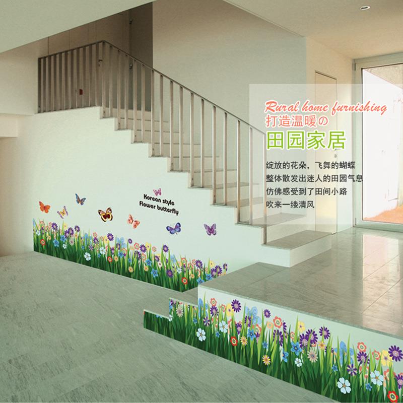 防水踢脚线客厅儿童房幼儿园墙壁楼梯玻璃门窗装饰腰线贴1