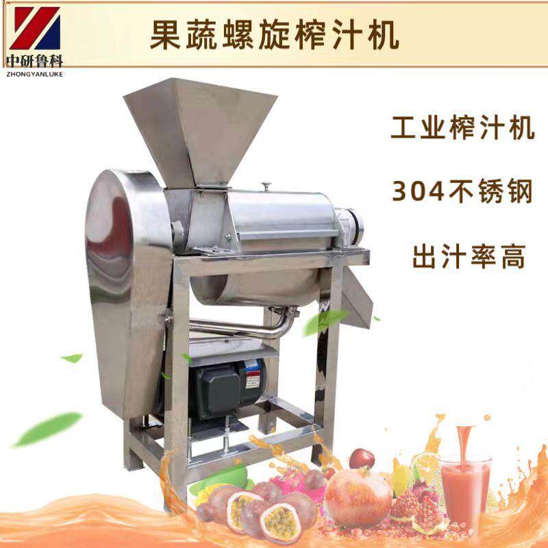 工业油甘果榨汁机 柠檬生姜果蔬螺旋打汁机 立式大型商用榨汁设备
