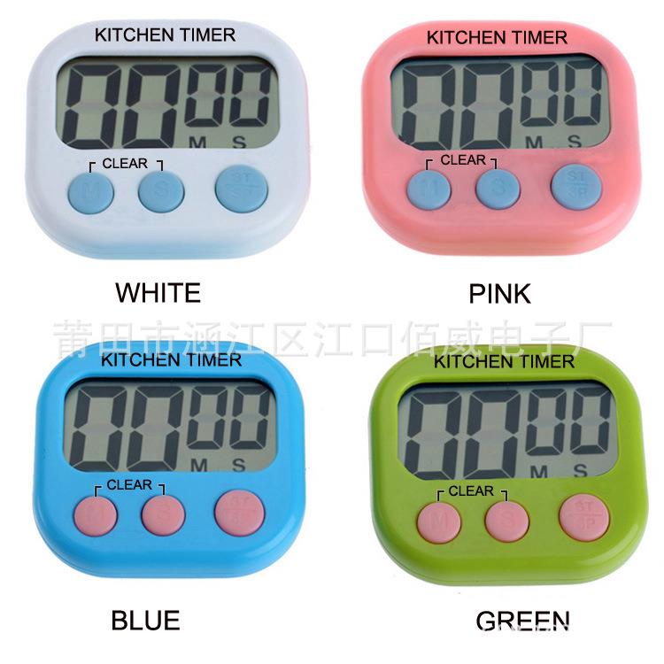 timer厨房计时器大屏幕电子定时器闹钟学生时间管理记时家用