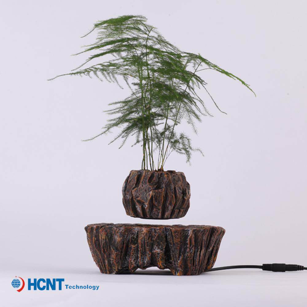 盆栽仿陶瓷树脂磁悬浮花盆室内简约装饰花盆ins风家居摆件