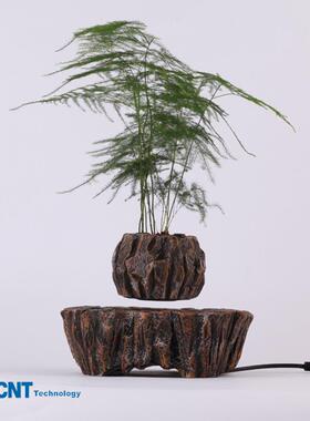 盆栽仿陶瓷树脂磁悬浮花盆室内简约装饰花盆ins风家居摆件