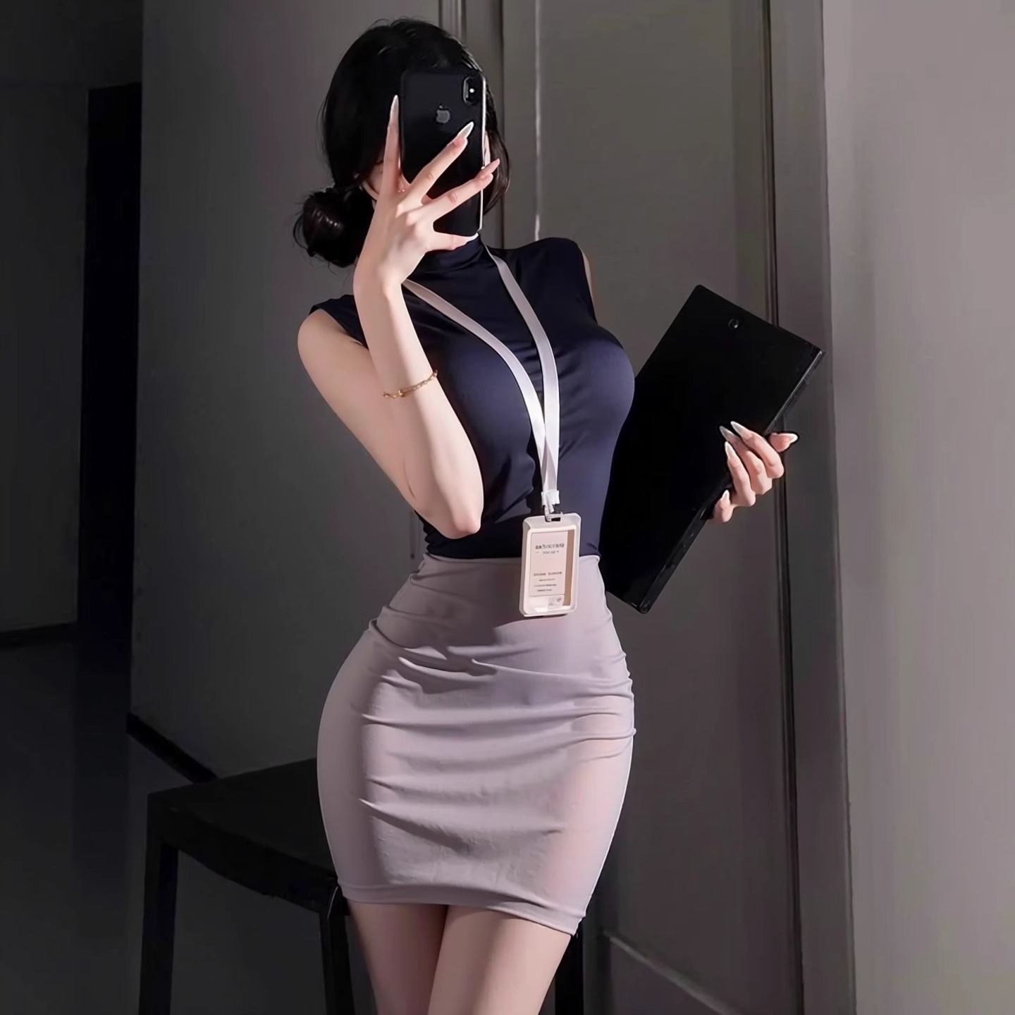 性感御姐风秘书制服套装ol纯欲内衣修身情趣夜店包臀裙职业装qqny