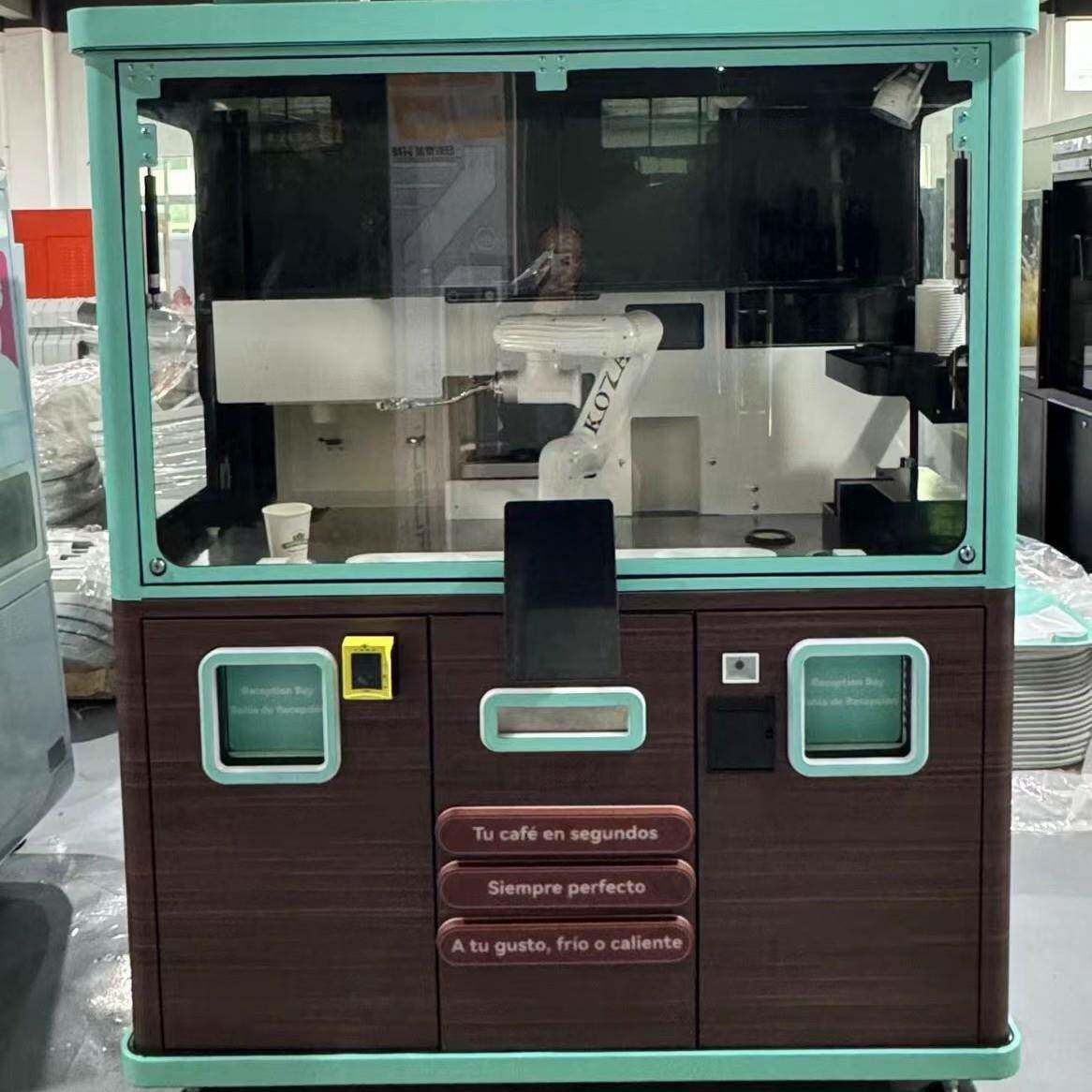 自助贩卖咖啡机器人可拉花印花可演示表演机械手六轴协作机械臂