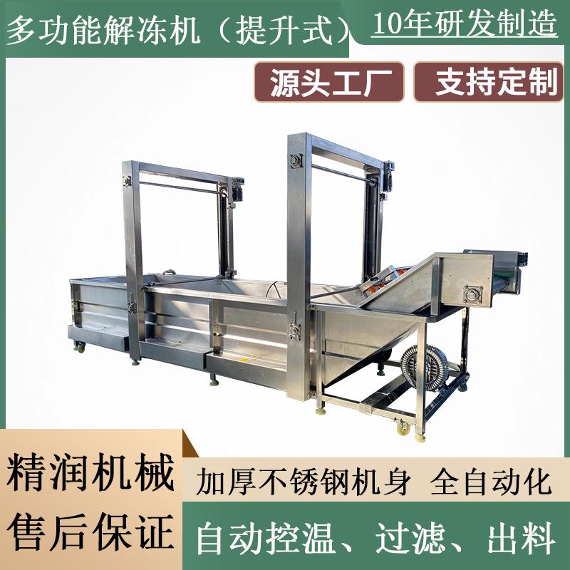提升式海鲜冻盘气泡解冻机冷冻鲅鱼快速解冻设备全自动小型解冻机
