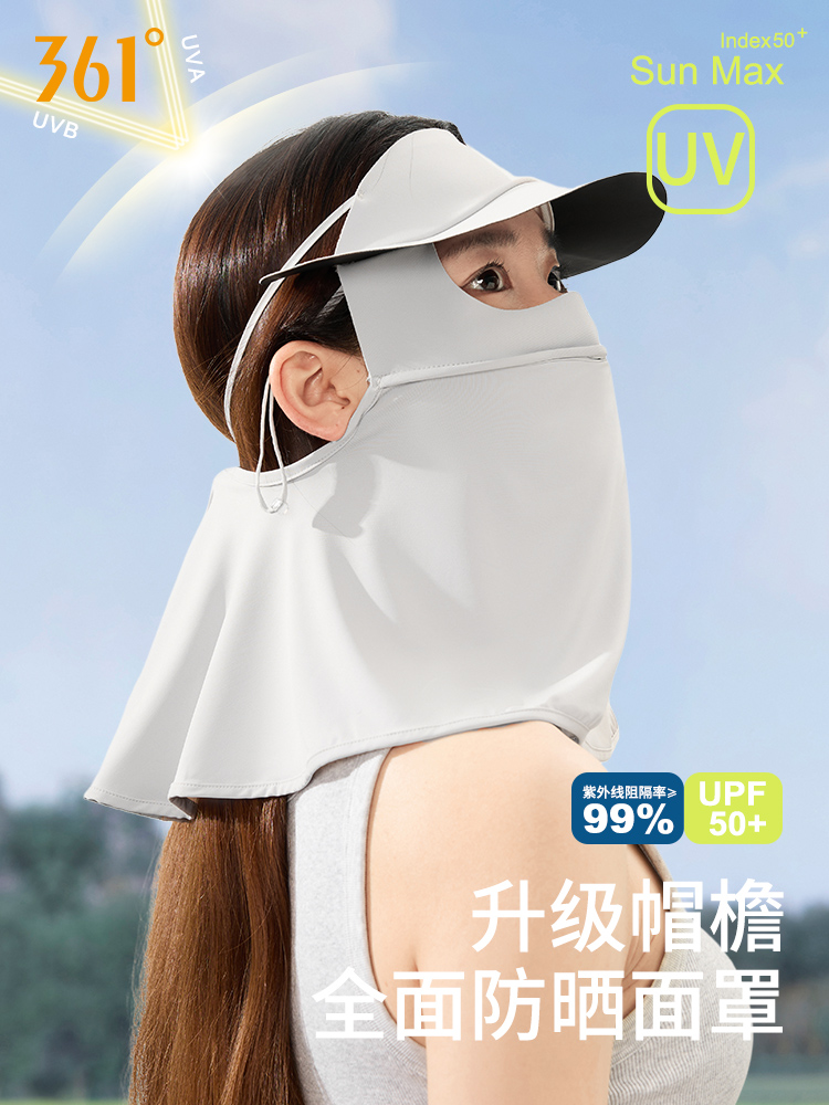 361 Sunscreen mask female summer sunshade ultraviolet-proof Neck protection Neck cover Eye protection Riding drive a car Ice silk Mask