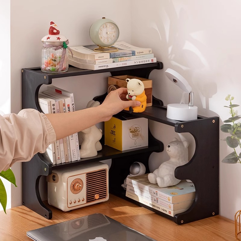 儿童桌面书架置物架书柜书桌上的置物架简易小书架客厅书房收纳架