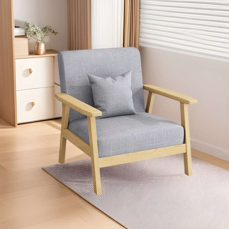 布艺沙发客厅单人椅茶几组合三人位小户型卧室办公室简易双人沙发