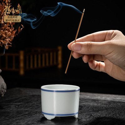 手绘青花瓷茶道茶具套装