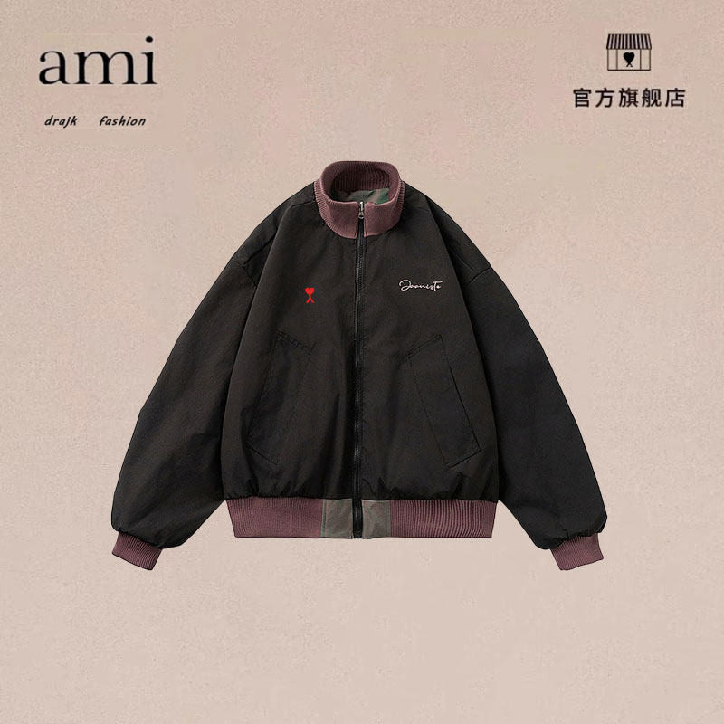 正品AMI DRAJK美式秋冬季飞行员夹克男复古宽松情侣百搭休闲外套,男装,短裤,淘宝优惠券,粉丝福利购,淘宝优惠卷