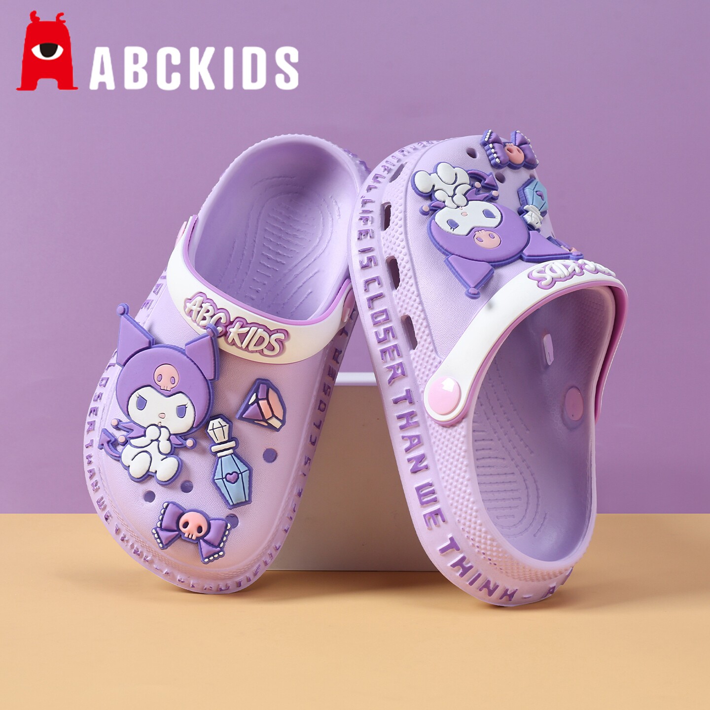 abc儿童洞洞鞋女童拖鞋夏季新款防滑凉鞋女孩宝宝小孩外穿沙滩鞋