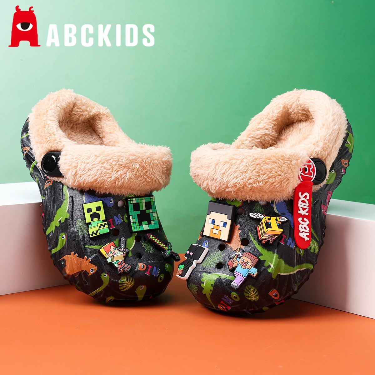 2025年冬季新款儿童棉拖鞋男童