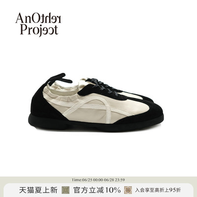 AnOtherProject黑白踩跟休闲鞋