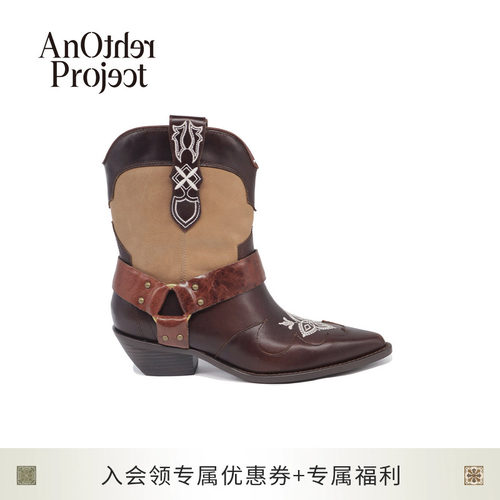 AnotherProject游牧风西部靴