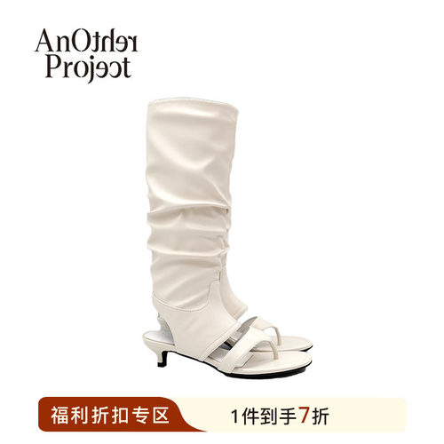 AnOtherProject高筒夹脚凉鞋