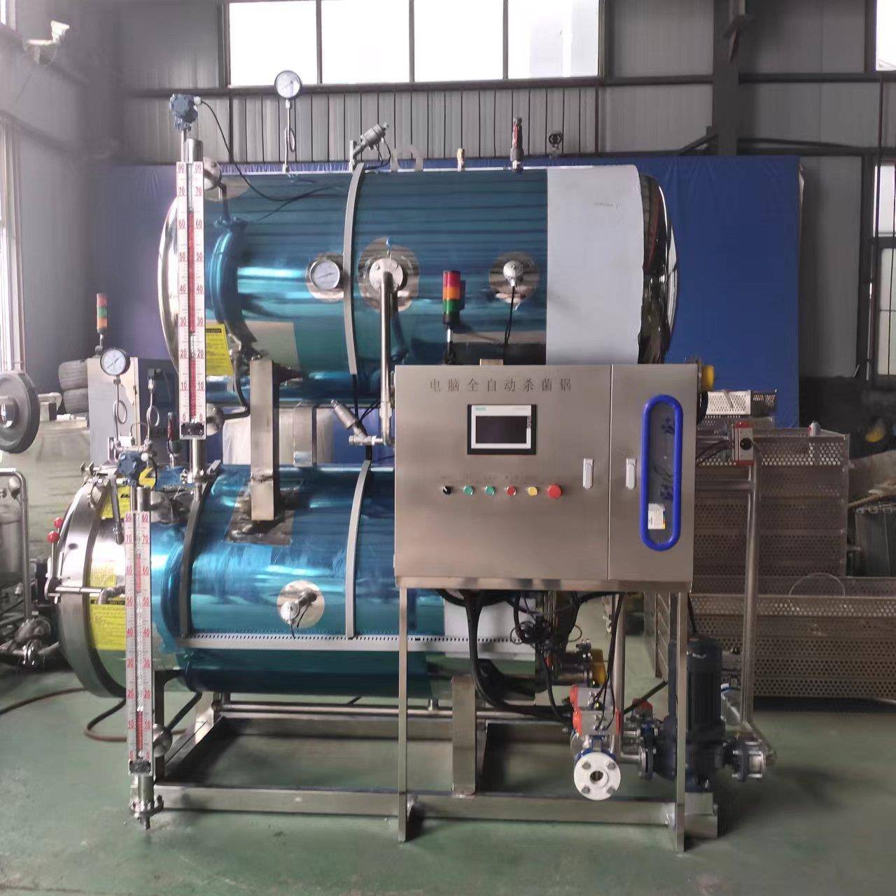 厂家供应烧鸡高温杀菌锅肉制品高压灭菌设备袋装食品灭菌釜