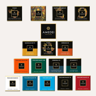 意大利Amedei单源黑巧克力进口小片零食procelana 75%100% Chuao
