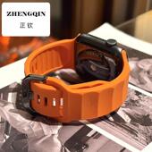 适用applewatch表带苹果iwatch Chinber 防过敏材质 s10液态硅