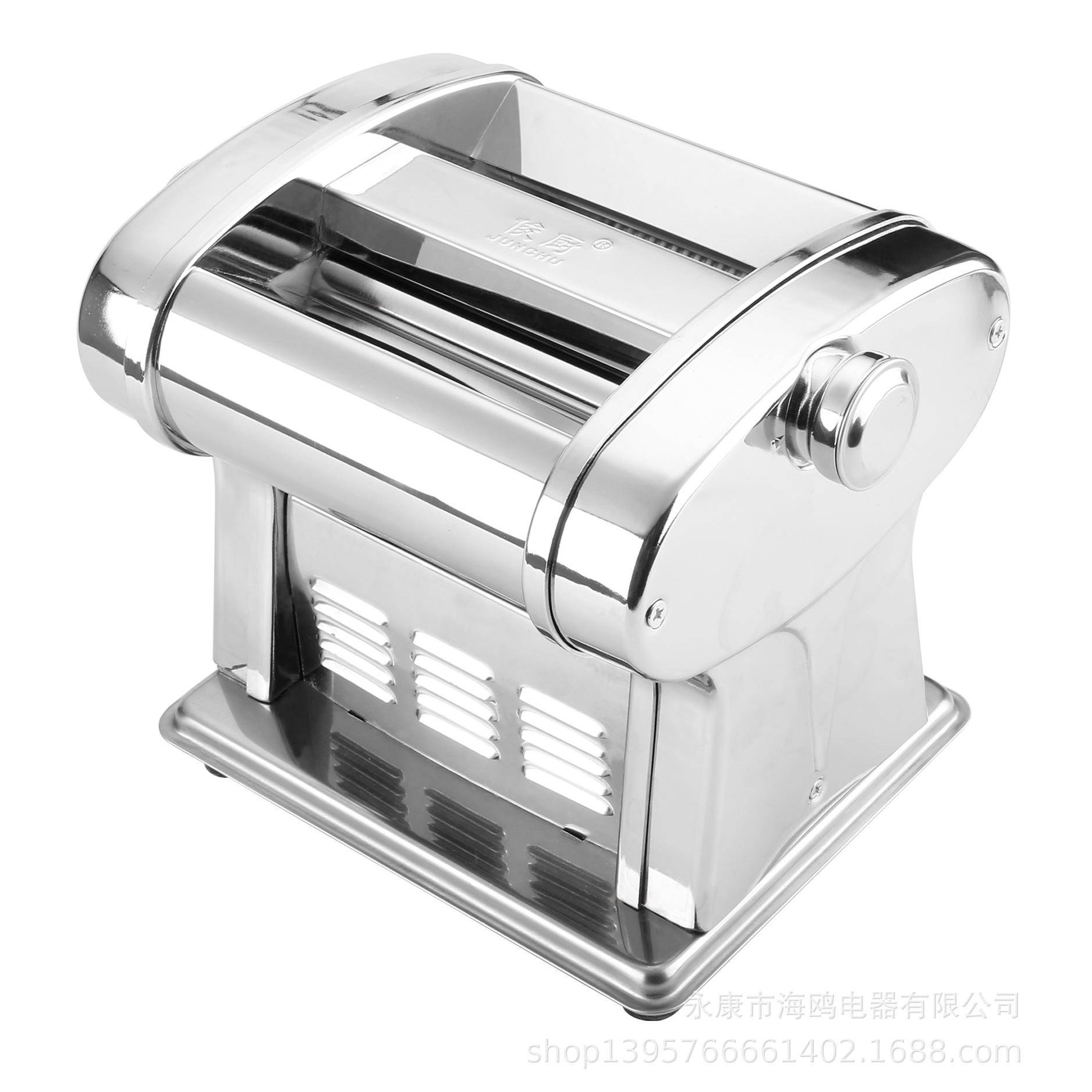 压面机家用电动全自动馄饨饺子皮俊厨小型不锈钢多功能面条机