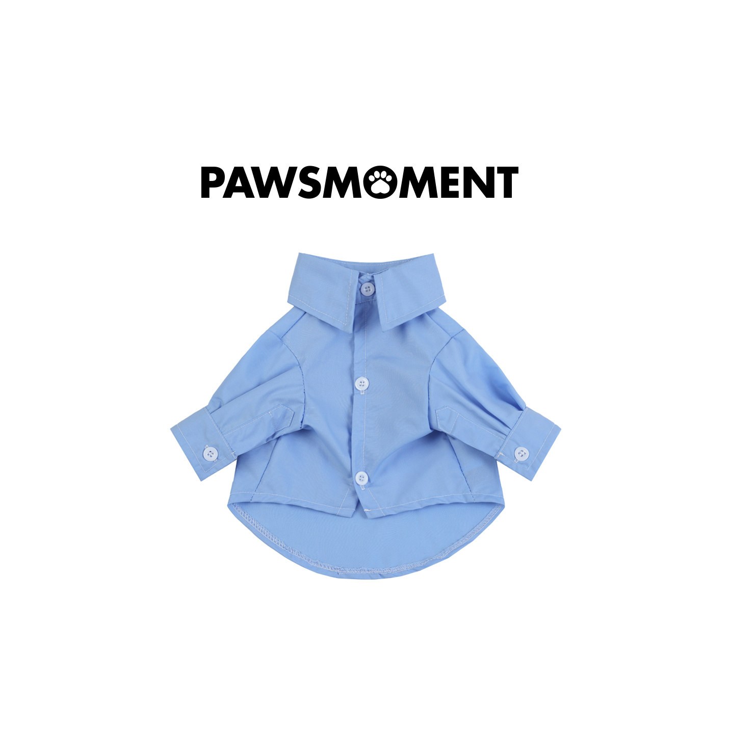 PAWSMOMENT·MIU风狗狗衬衫蓝色内搭春季新款雪纳瑞约克夏法斗