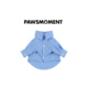 雪纳瑞约克夏法斗 新款 PAWSMOMENT·MIU风狗狗衬衫 蓝色内搭春季