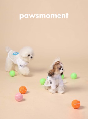 PAWSMOMENT宠物运动风休闲网布球衣背心轻薄宠物狗狗运动短袖