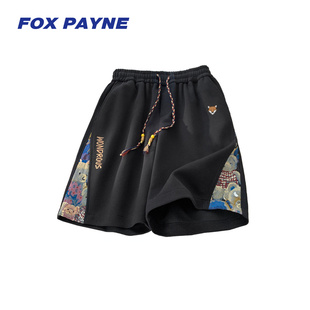 短裤 新品 男士 美式 潮 英国FOX 宽松运动五分裤 PAYNE小狐狸2026夏季