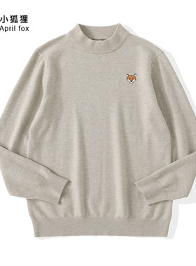 英国FOX PAYNE小狐狸休闲打底衫半高领男打底针织衫秋冬修身毛线