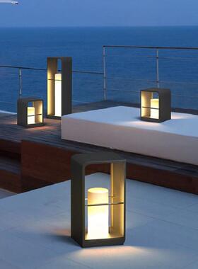 现代简约草坪灯户外防水庭院灯高档别墅花园会所露台LED景观灯