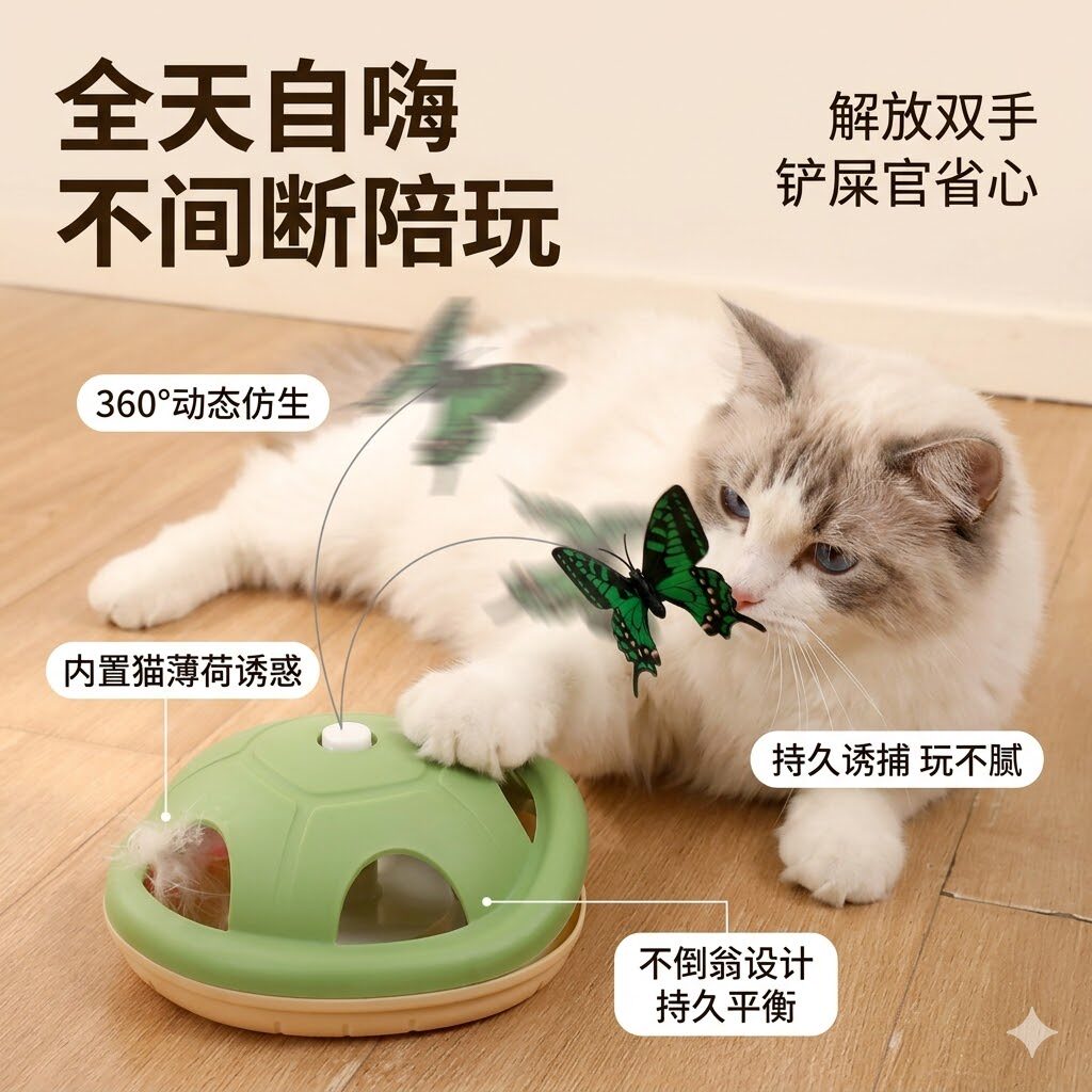猫玩具消耗体力喵心宝盒装静音