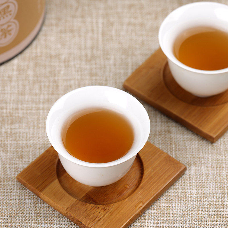 安化黑茶官方旗舰店湖南特产正品小罐装金花茯砖茶叶免撬天尖黑砖