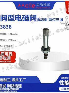 工厂直发Hydraforce液压螺纹插装阀SV38-38双截止电磁插装阀