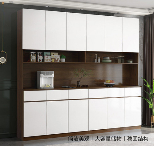 餐边柜靠墙一体简约客厅定制茶水柜储物柜玄关柜轻奢风门厅置物柜