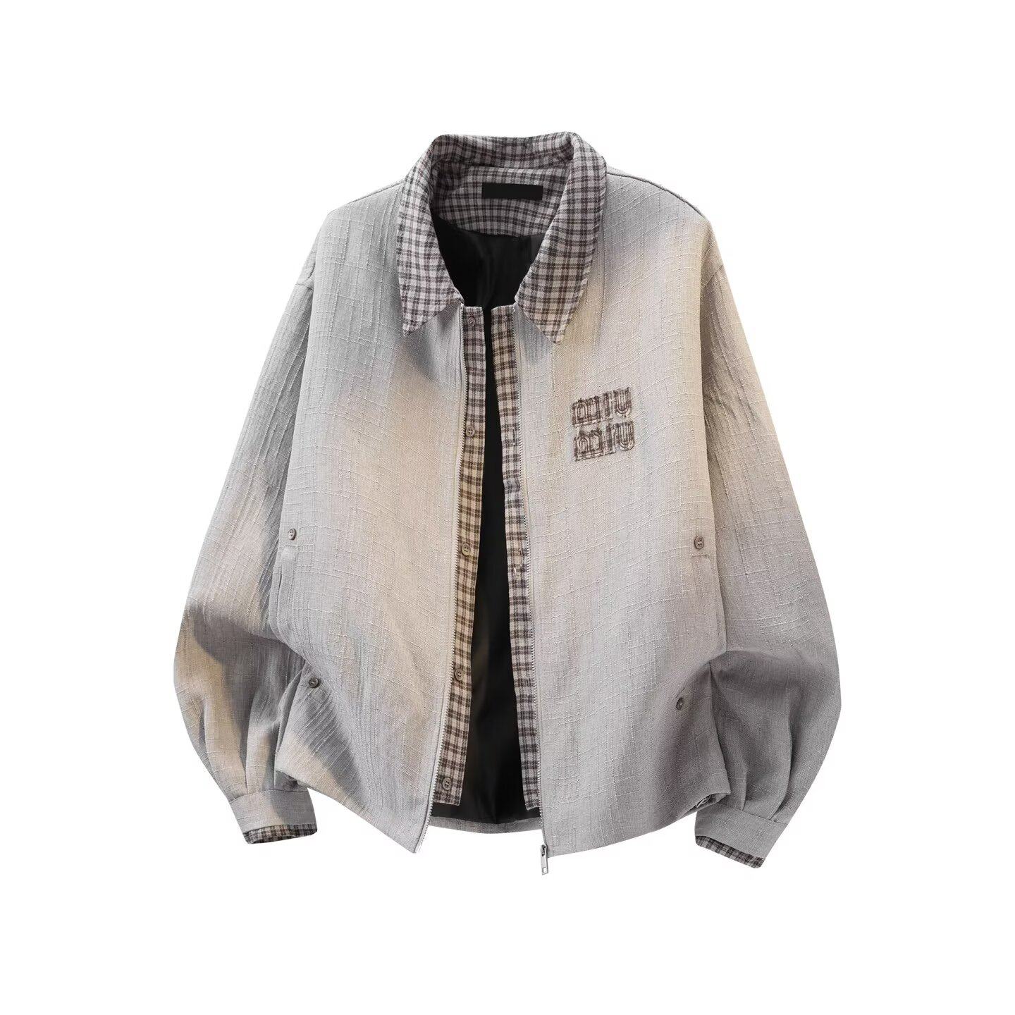 加绒小个子卫衣女外套2025新款韩版宽松休闲慵懒百搭翻领拉链开衫