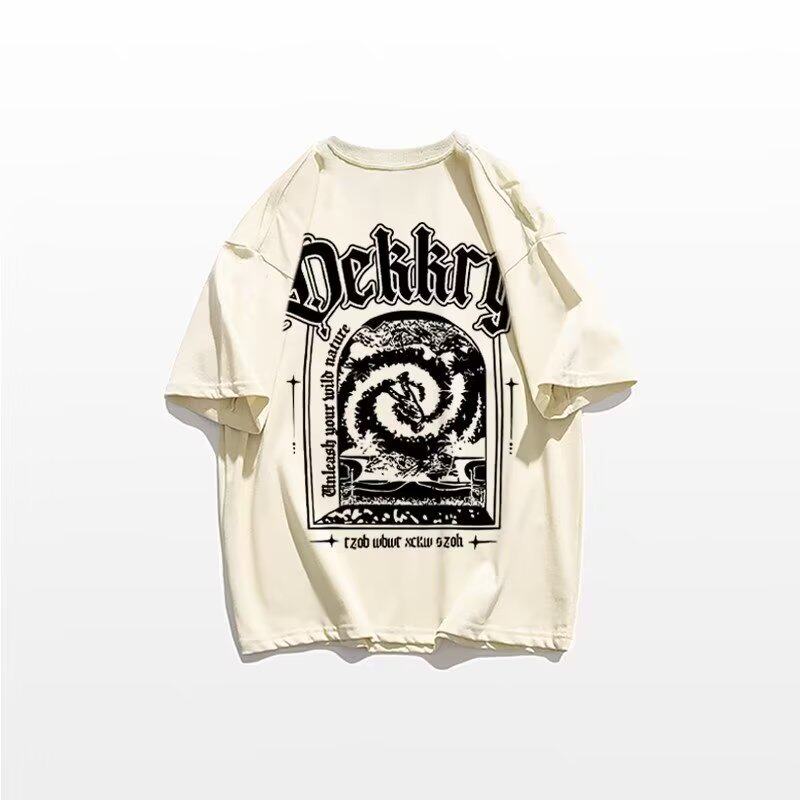 美式嘻哈潮牌套装高街短袖男款上衣夏季百搭宽松字母运动短裤