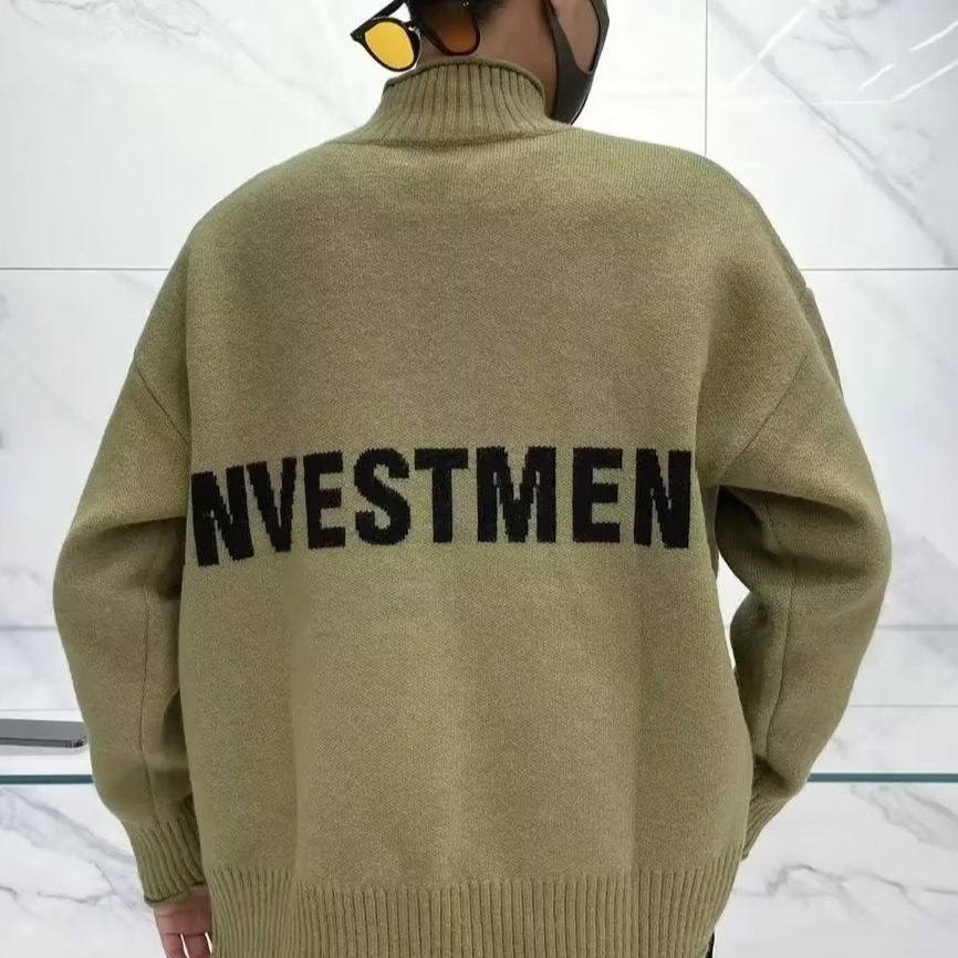 开衫针织半高领慵懒毛衣男女同款,男装,针织衫/毛衣,淘宝优惠券,粉丝福利购,淘宝优惠卷