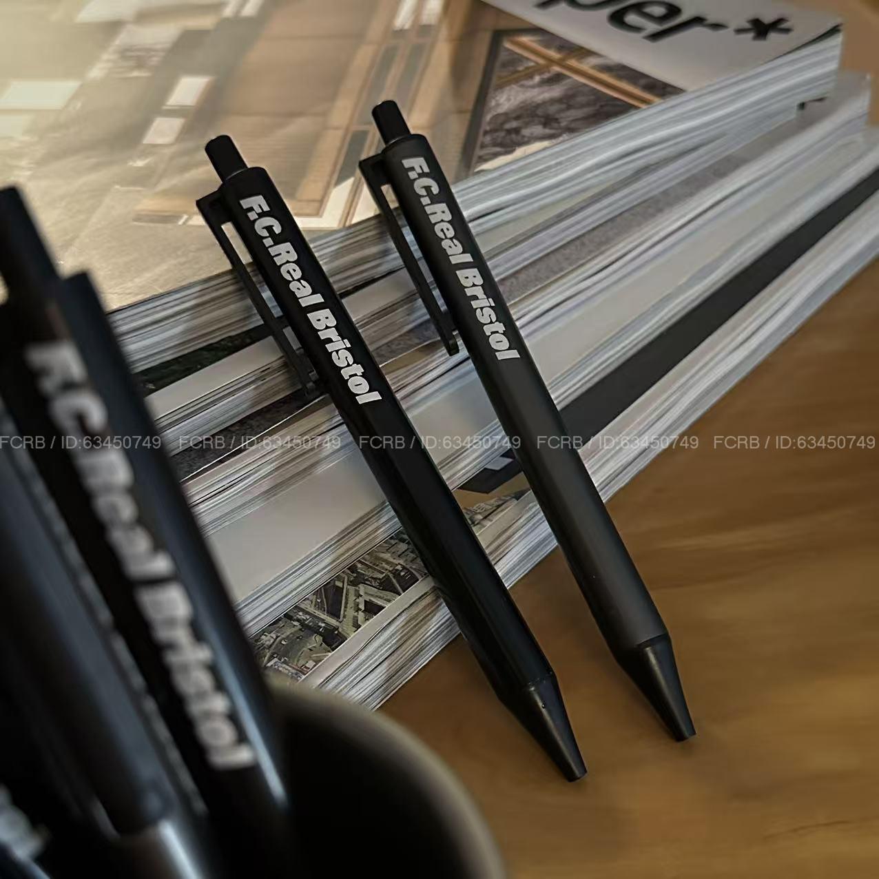 潮牌FCRB彩色铝杆圆珠笔跳动中油笔金属文具办公考试黑色圆珠笔