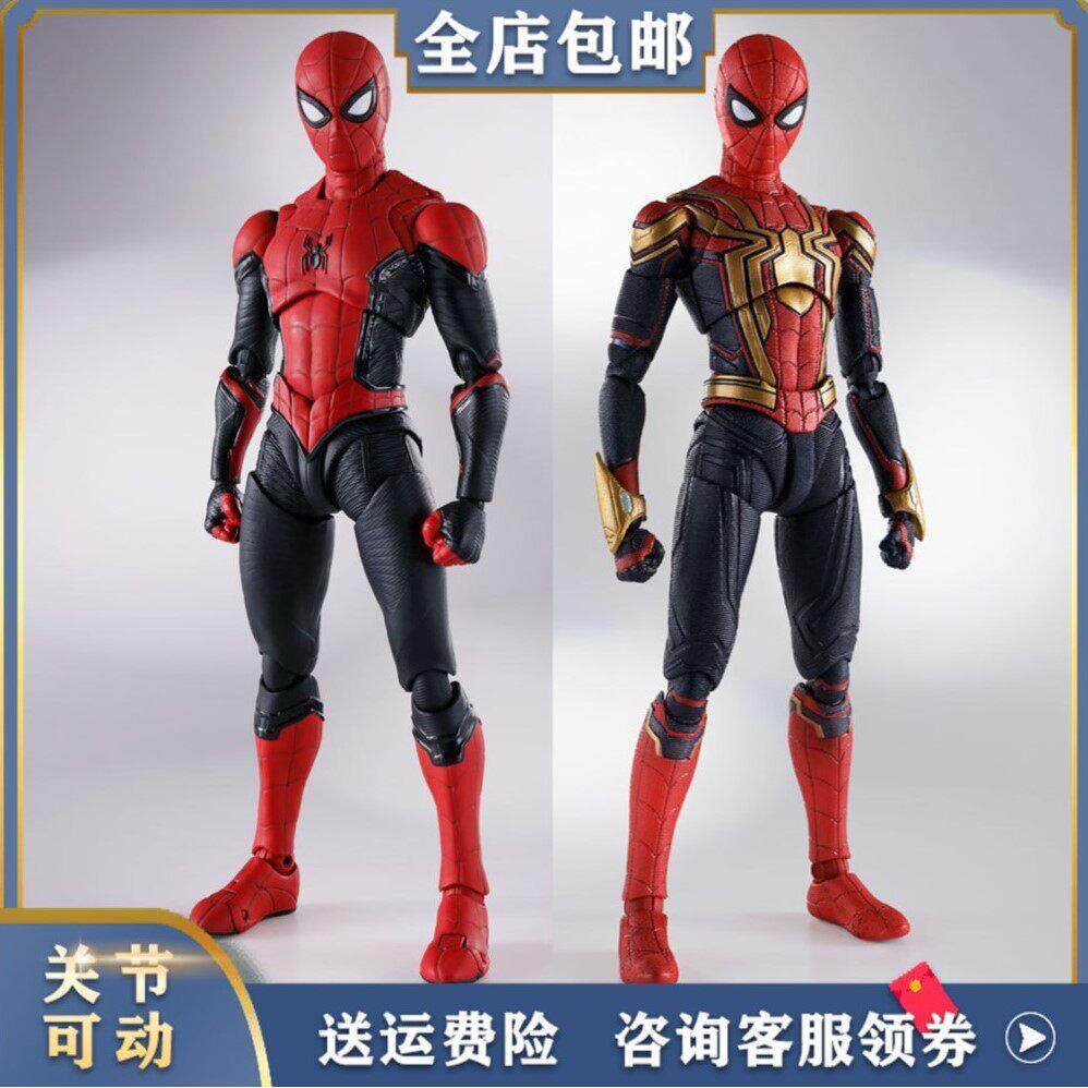 SHF漫威电影英雄无归超凡蜘蛛侠3融合红黑金战衣可动手办模型玩具
