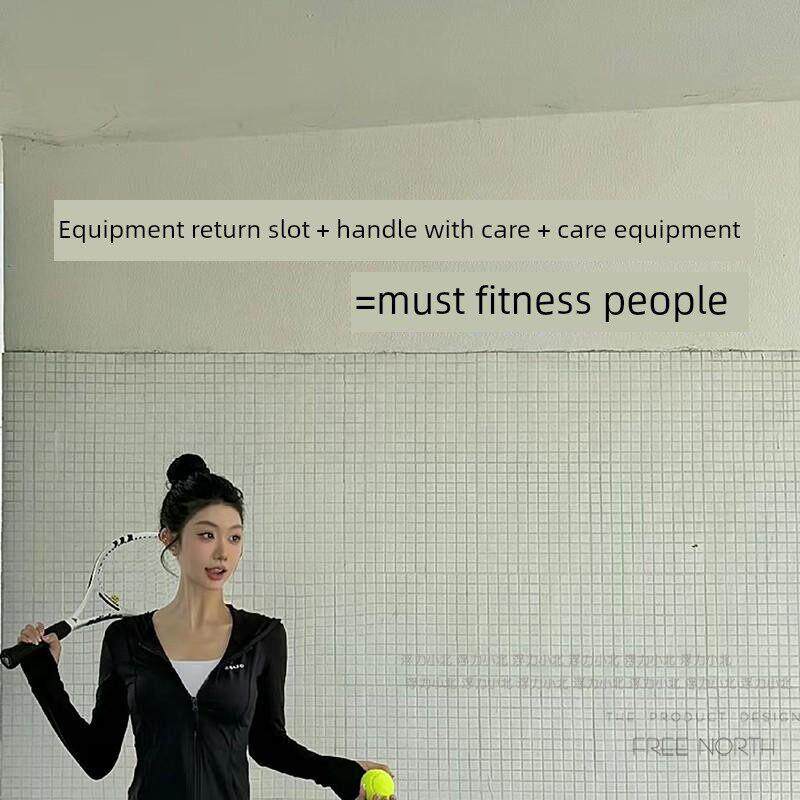 器械归位 轻拿轻放提示贴纸 健身房运动馆瑜伽羽毛球墙面镜子标语