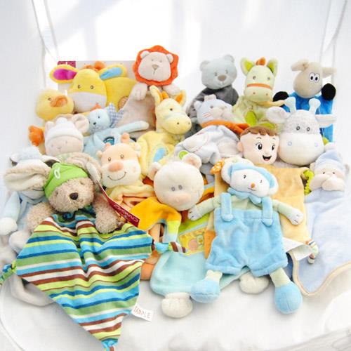 出口欧洲婴幼儿宝宝安抚巾陪睡睡眠安抚玩偶口水巾可入口啃咬