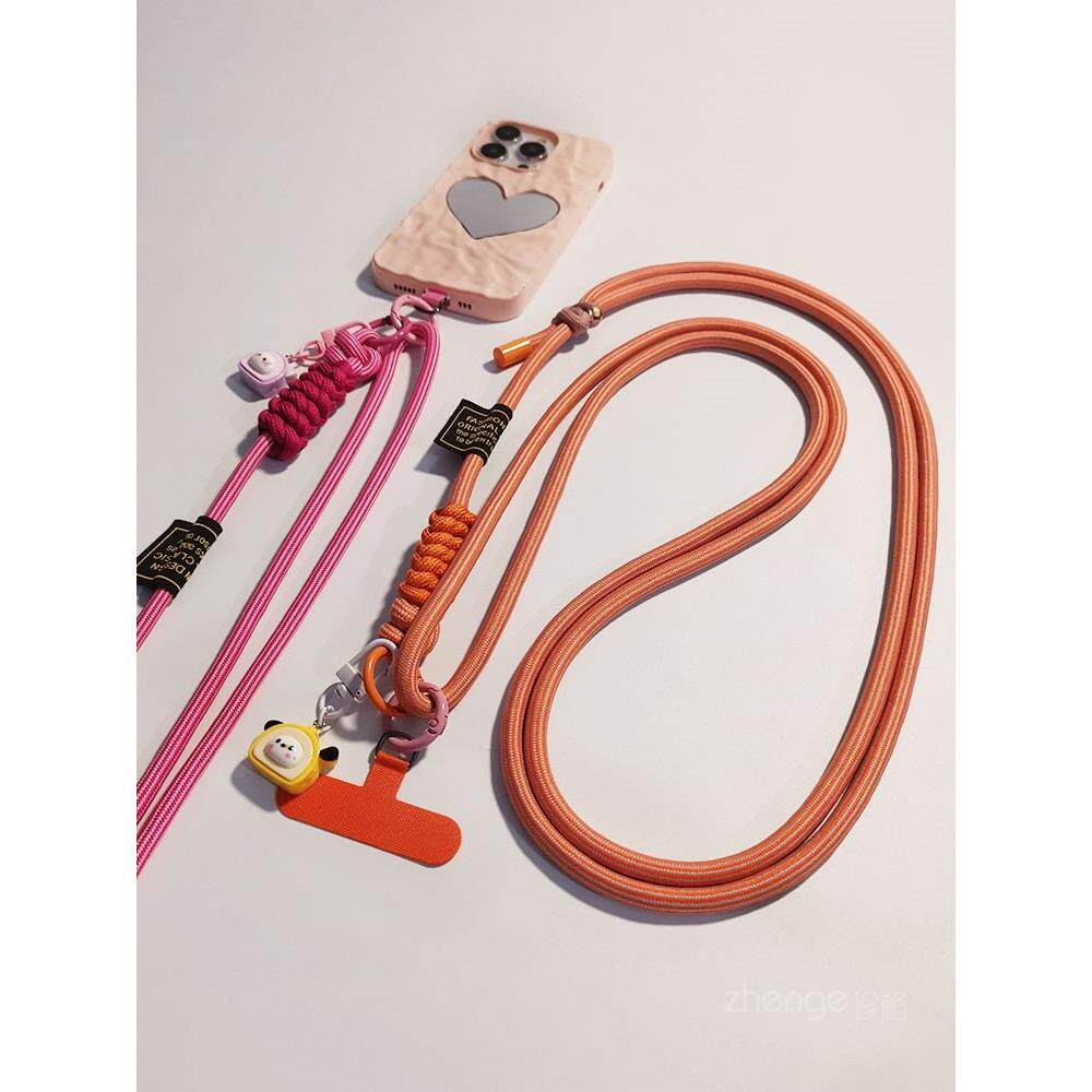 手机挂绳斜挎编织带子加长可背男女户外登山可调节挂脖挂链壳结实