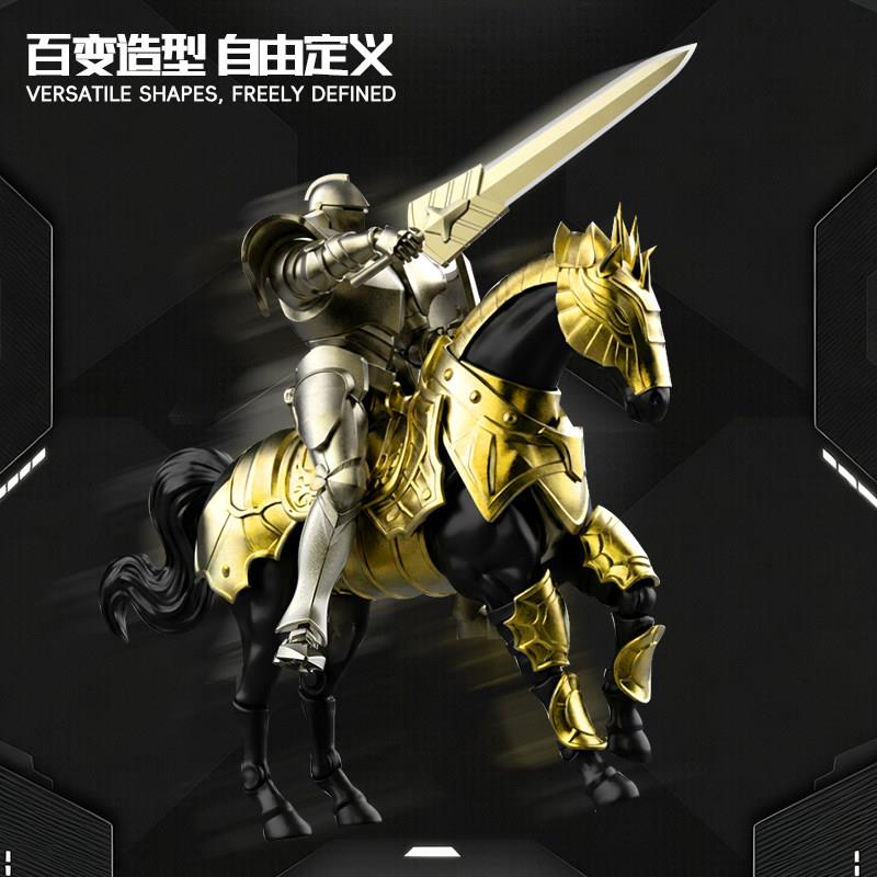 星迪加人马骑士机甲模型摆件DIY拼装玩具中世纪关节人偶可动手办图片