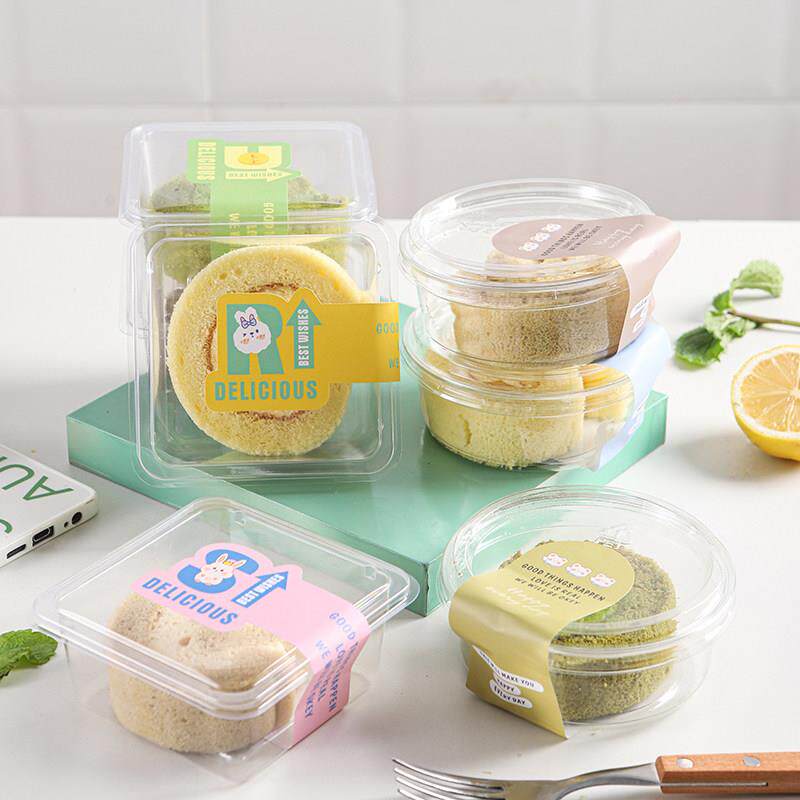 椰奶冻碗蛋糕卷打包盒mini包装阿单个装华田女王卷慕斯豆乳米布丁