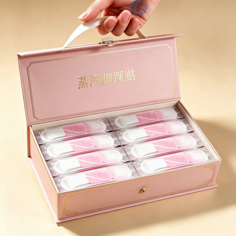 蒸汽脚腕贴热敷草本足贴三阴穴贴脚踝保暖艾灸贴穴位自发热