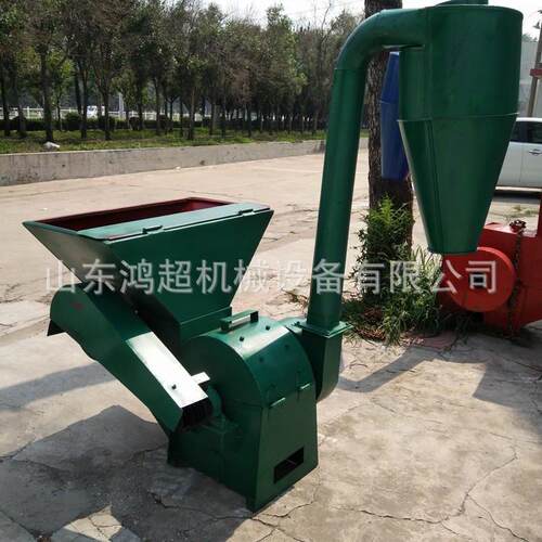 自动拨料除尘打糠机柴油稻草打粉机玉米秸秆粉糠机